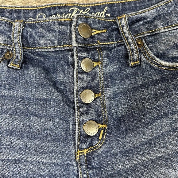 Universal Thread Womens High Rise Shortie Denim Shorts Button Fly Size 6/28R - Picture 5 of 8